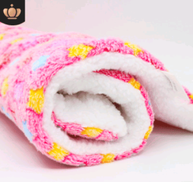 Cute Cat Blankets Dog Pet Mat (Option: Pink starry sky-S50x30)