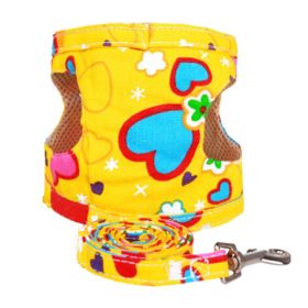 Accessories for Puppy Leash Collar Dogs Harness Supplies (Yellow Heart, M Size) (SKU: PS-PET2975339011-ALIEN00811)