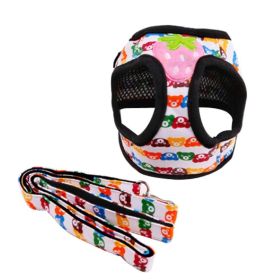 Nylon Material Pets Supplies Little Bear Printing Dogs Leash Collar, M Size (SKU: PS-PET2975339011-ALIEN00798)