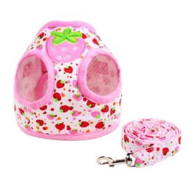 Cartoon Fruit Strawberry Pattern Dogs Leash Pet harness Supplies, M Size (SKU: PS-PET2975339011-ALIEN00797)