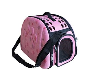 Pet Carry Bag Outdoor Travel Tote Soft-Sided Carriers For Dog Or Cat(Pink) (SKU: BC-PET3024188011-LITTLE00093)