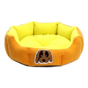 Detachable House Pet Mat Stylish Pet Bed Pet House Kennel Lovely Dog Yellow (SKU: KE-PET2975330011-AMY01984)