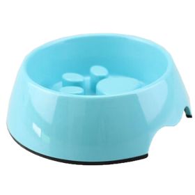 Eating Slowly Dog Bowl Pet Bowl Puppy Feeders Feeding Tray, Blue (SKU: KE-PET3024199011-JELLY00409)