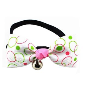 Adjustable Dog/Cat Collar Bow Ties Necklace With Bell Grooming Accessories, F (SKU: KE-PET2975428011-JELLY01043)