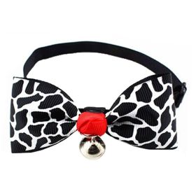 Adjustable Dog/Cat Collar Bow Ties With Bell Grooming Accessories Necklace, E (SKU: KE-PET2975428011-JELLY01042)