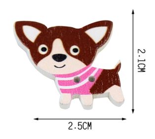 Set of 40 Baby Sweater Buttons Cartoon Decorative Buttons, Dog (Random Color) (SKU: BC-BAB617768011-CELIA01183)