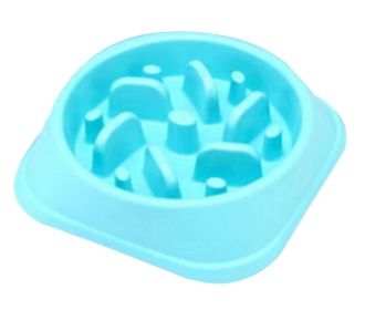 Slow Feed Dog Bowl Fun Feeder Non-Slip Pet Bowl [A] (SKU: BC-PET2975261011-IRENE04768)