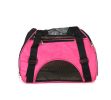 Foldable Soft Pet Carrier Tote Bag for Dogs and Cats (46*24.5*33cm, PINK)