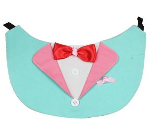 Manual Suit Shaped Dog Wedding Collars Pet Grooming Triangle Bandana GREEN, L (Variation Theme 6186: SKU)