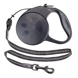 10-foot Black Extra-Small Retractable Dog Leash (SKU: ALSH-002)