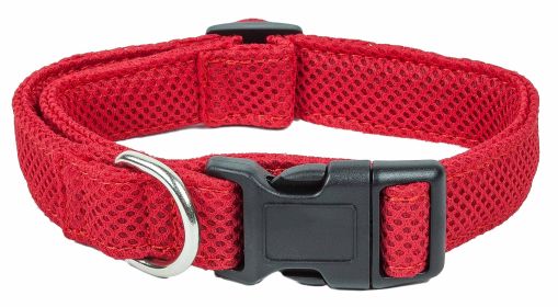 Pet Life  'Aero Mesh' 360 Degree Dual Sided Comfortable And Breathable Adjustable Mesh Dog Collar (Color: PurpleSize)