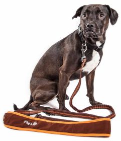 Pet Life  'Free-Fetcher' Hands Free Over-The-Shoulder Shock Absorbent Dog Leash (Color: NavySize)