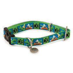 PetSafe Bark Avenue Quick Snap Buckle Pet Dog Collar (Large, Parade of Bones) (SKU: BA-QSC-L-1-POB)