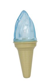 Pet Life Ice Cream Cone Cooling 'Lick And Gnaw' Water Fillable And Freezable Rubberized Dog Chew And Teether Toy (Color: green)