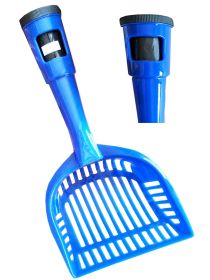 Pet Life Poopin-Scoopin Dog And Cat Pooper Scooper Litter Shovel With Built-In Waste Bag Handle Holster (Color: green)