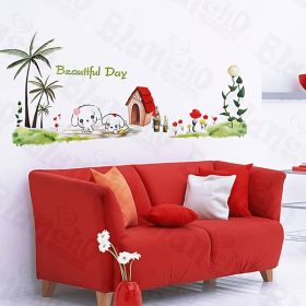 Dog House - Large Wall Decals Stickers Appliques Home Decor (SKU: HEMU-XS-033)