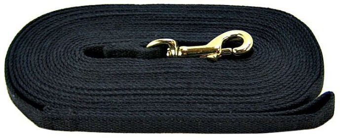 Four Paws Cotton Web Dog Training Lead - BlackFF56130 (Default: Default)