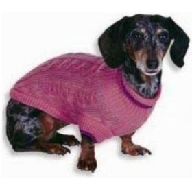 Fashion Pet Cable Knit Dog Sweater - PinkST80066 (Default: Default)