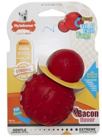Nylabone Rhino Stuffable Dog Chew Toy - Bacon Flavor - Regular (Default: Default)