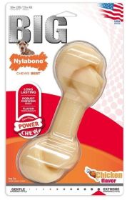 Nylabone Power Chew Knot Bone Big Dog Chew Toy Chicken Flavor 1 count (Default: Default)