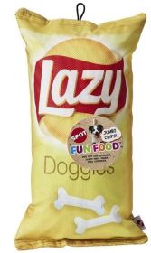 Spot Fun Food Lazy Doggie Chips Plush Dog Toy (Default: Default)