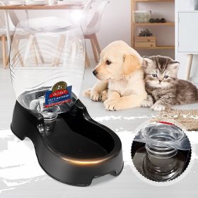 946ml Pet Cat Dog Automatic Water Drinker Dispenser Rabbit Food Drink Dish Pet Bowl Auto Feeder Waterer RT (Color: as pic)