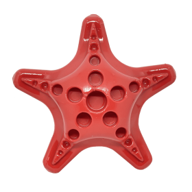 Starfish Ultra Durable Nylon Dog Chew Toy for Aggressive Chewers (size: Starfish Nylon Toy - Red)
