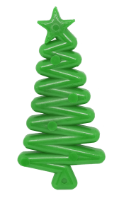 MKB Christmas Tree Ultra Durable Nylon Dog Chew Toy for Aggressive Chewers - Green (size: XMas Tree Nylon Toy - green)