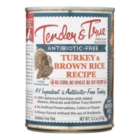 Tender & True Dog Food Turkey And Brown Rice - Case of 12 - 13.2 OZ (SKU: 1613314)