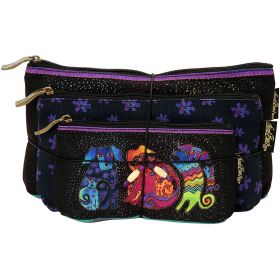Laurel Burch Cosmetic Bags 3/Pkg-Dogs & Doggies (Default: Default)