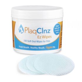 PlaqClnz EZ Oral Health Wipes for Dogs (Default: Default)