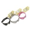Fashionable Rhinestone Decorated Adjustable Dog Collar WHITE(Fit 21~26cm neck)