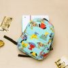 Cute Puppy School Bag Children's Backpack Travel Canvas Backpacks Purse Blue Dog