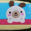 [Dog's Home] Embroidered Applique Pencil Pouch Bag / Cosmetic Bag / Carrying Case (7.5*2.8*1.4)