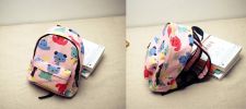 Cute Pink Puppy School Bag Children's Backpack Travel Canvas Backpacks Purse Dog