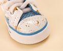 4 Pcs Fashion Breathable Mesh Pet Dog Puppy Shoes Boots BLUE, NO.2